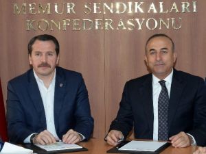 Bakan Çavuşoğlu’ndan Memur-sen’e Ziyaret