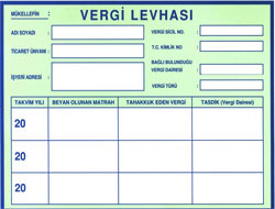 Vergi levhası asmaya son