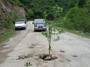 Giresun’da İlginç Yol Eylemi