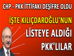 CHP Listesindeki PKK Sempatizanları