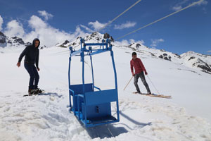 Ovit Dağı'nda Lazferik ile Kayak Keyfi VİDEO İZLE
