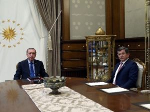 Cumhurbaşkanı Erdoğan, Başbakan Davutoğlu’nu Kabul Etti