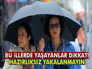 Meteoroloji'den Yağış Uyarısı