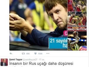 Şamil Tayyar’ın Cska Moskova Tweeti Rus Basınında