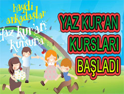 Rize'de Yaz Kur'an Kursları Başladı