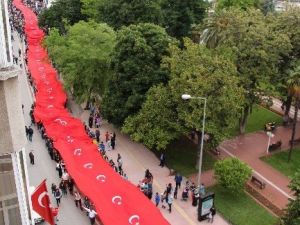 Samsun’da 1919 Metre Gençlik Bayrak Yürüyüşü