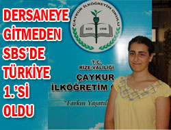 Rizeli Öğrencinin SBS Başarısı