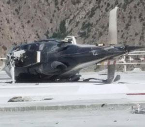 Artvin’de Helikopter İnerken Yan Yattı: 5 Yaralı