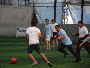 Basın Mensupları İle Engelli Öğrenciler Halı Saha Maçı Yaptı