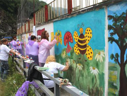 Ressamlar Binaları Boyadı