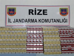 Jandarmadan otobüste kaçak sigara avı