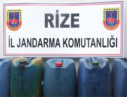 Rize'de mazot kaçakçılığı