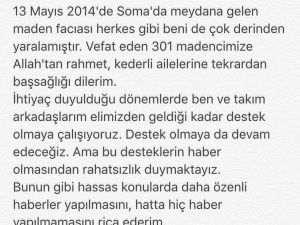 Volkan Demirel ’Soma’ Haberlerinden Rahatsız