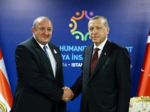 Cumhurbaşkanı Erdoğan, Margvelashvili İle Görüştü