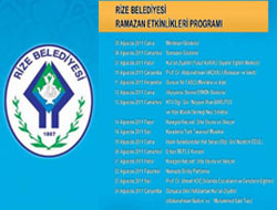 Rize'de Ramazan Etkinlikleri