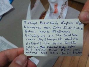 Fatsa’da 112 Ekibini Duygulandıran Not