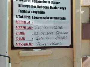 Kaybolduktan 3 Gün Sonra Cesedi Bulunan Küçük Ecrin, Dualarla Uğurlandı