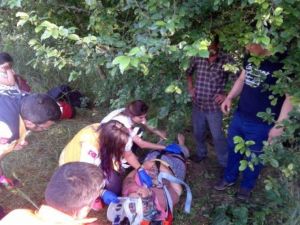 Erik Ağacından Düşen Kadını Afad Ekipleri Kurtardı