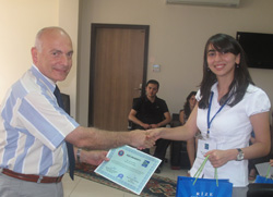 RÜ'de Yabancı Öğrenciler Sertifika Aldı