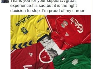 Agger Futbolu Bıraktı