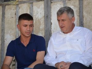 Başkan Sarıalioğlu’ndan Terörle Mücadelede Yaralanan Uzman Çavuş Kurt’a Ziyaret