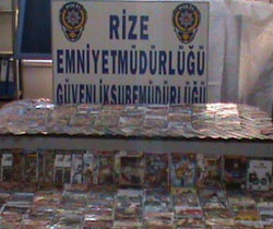 Rize'de Korsan CD Operasyonu