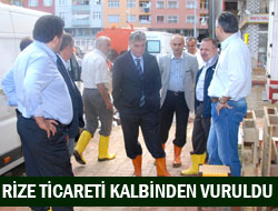 Rize Ticareti Kalbinden Vuruldu