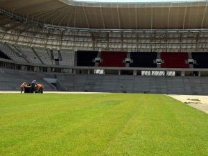 Gap Arena’da Çim Serme İşlemi Başladı