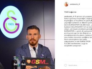 Serdar Aziz’den Bursaspor’a Teşekkür
