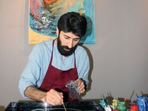 Geleneksel Türk Sanatı ’Ebru’yu Resimle Birleştirdi