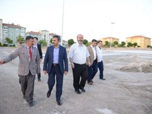 Başkan Külcü, Park Çalışmalarını İnceledi