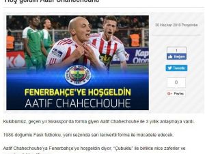 Fenerbahçe, Aatıf’ı Resmen Açıkladı