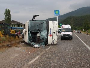 Kastamonu-karabük Karayolunda Yolcu Otobüsü Devrildi: 28 Yaralı