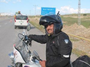 Engelliler İçin Motosikletiyle Türkiye’yi Dolaşıyor