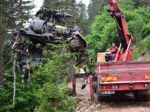 Giresun’da 7 Kişinin Hayatını Kaybettiği Helikopter Kazasının Ardından Enkaz Kaldırma Çalışmaları Tamamlandı