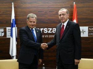 Cumhurbaşkanı Erdoğan, Finlandiya Cumhurbaşkanı Ninisto İle Görüştü