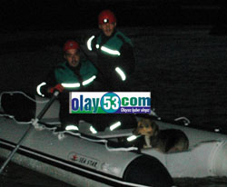 Mahsur Kalan Köpek Zodyakla Kurtarıldı