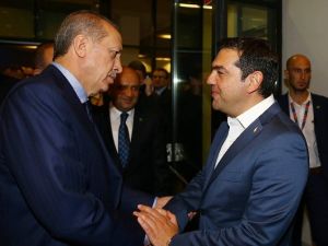 Erdoğan, Yunanistan Başbakanı Çipras İle Görüştü