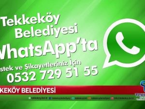 Tekkeköy Belediyesi Whatsapp’ta