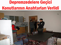 Depremzedeler Geçiçi Konutlarında