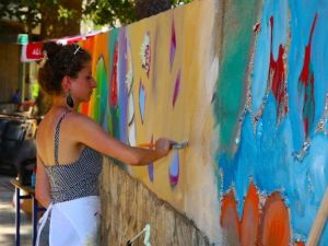 Ünye’de Merdiven Ve Duvarlar Rengarenk