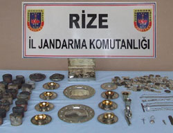 Rize'de Kaçak Gümüş Operasyonu