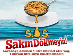 Kızartma Yağını Atmayın Belediyeye Verin