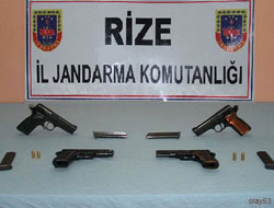 Rize'de Silah Kaçakçılığı