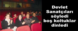 Boş koltuklara konser verdiler