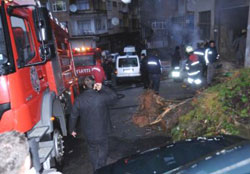 Rize'de Maddi Hasarlı Yangın