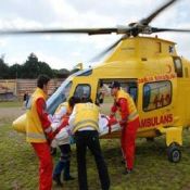 Ambulans helikopterle sevk edildi