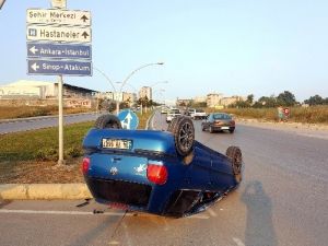 Samsun’da Trafik Kazası: 1 Yaralı