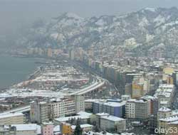 Rize Beyaz Örtüyle Uyandı