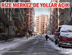Rize Belediyesi'nden Kar Mücadelesi
